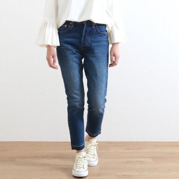 Levi's Denim - Levi's 501 Skinny Jeans Button Fly Dark Wash Women's Size 24 /30